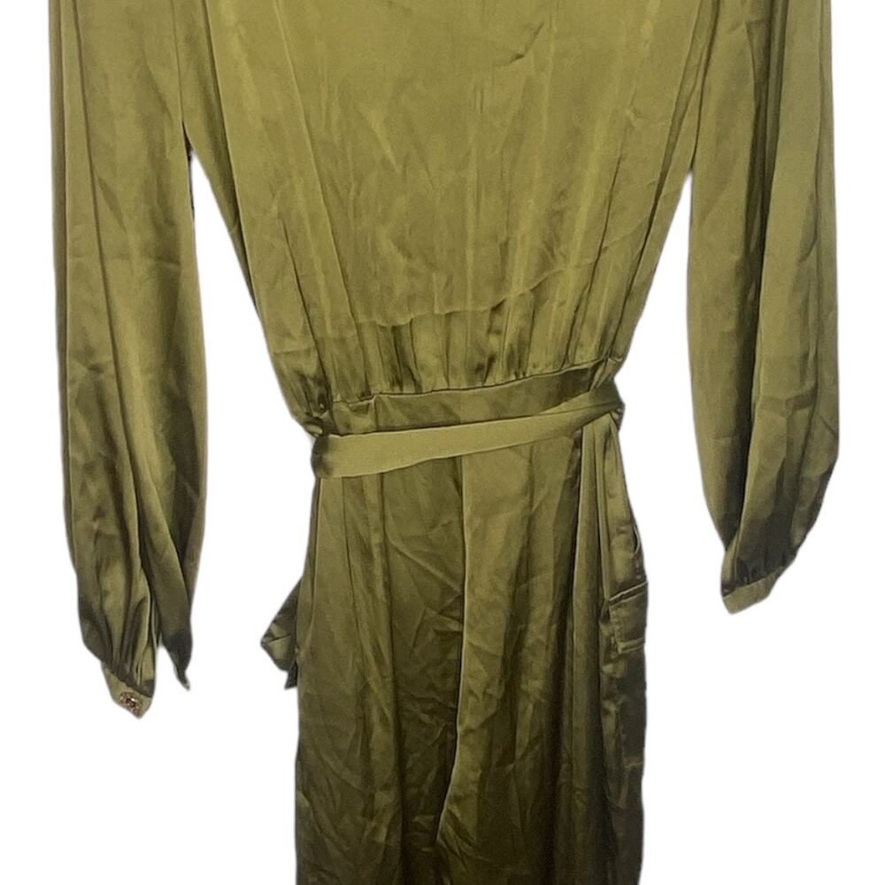 Bronx and Banco Gigi Coffee Jumpsuit Long Sleeve Party Evening Statement L - Picture 13 of 16